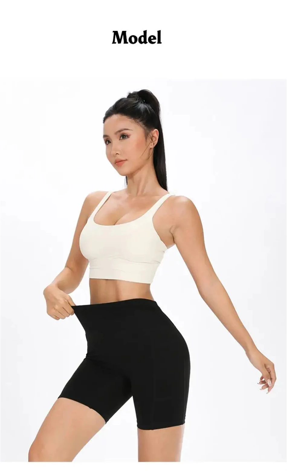 Schnell trocknende Marathon-Laufshorts für Damen mit Hüfttasche, Kompressions-Radlerhose, Jogging-, Yoga-, Fitness- und Outdoor-Sportshorts – Detail 12