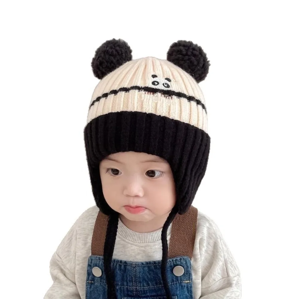 

New Knitted Pullover Cap Warm Windproof Beanie Hat Coldproof Knitted Cap Outdoor Sports