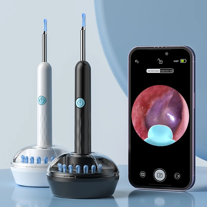 Visual Ear Camera WIFI Ear Picker Wireless Ear Cleaning Endoscope Portable HD1080P 4.2MM Digital Ear Wax Removal Ear Spoon Case