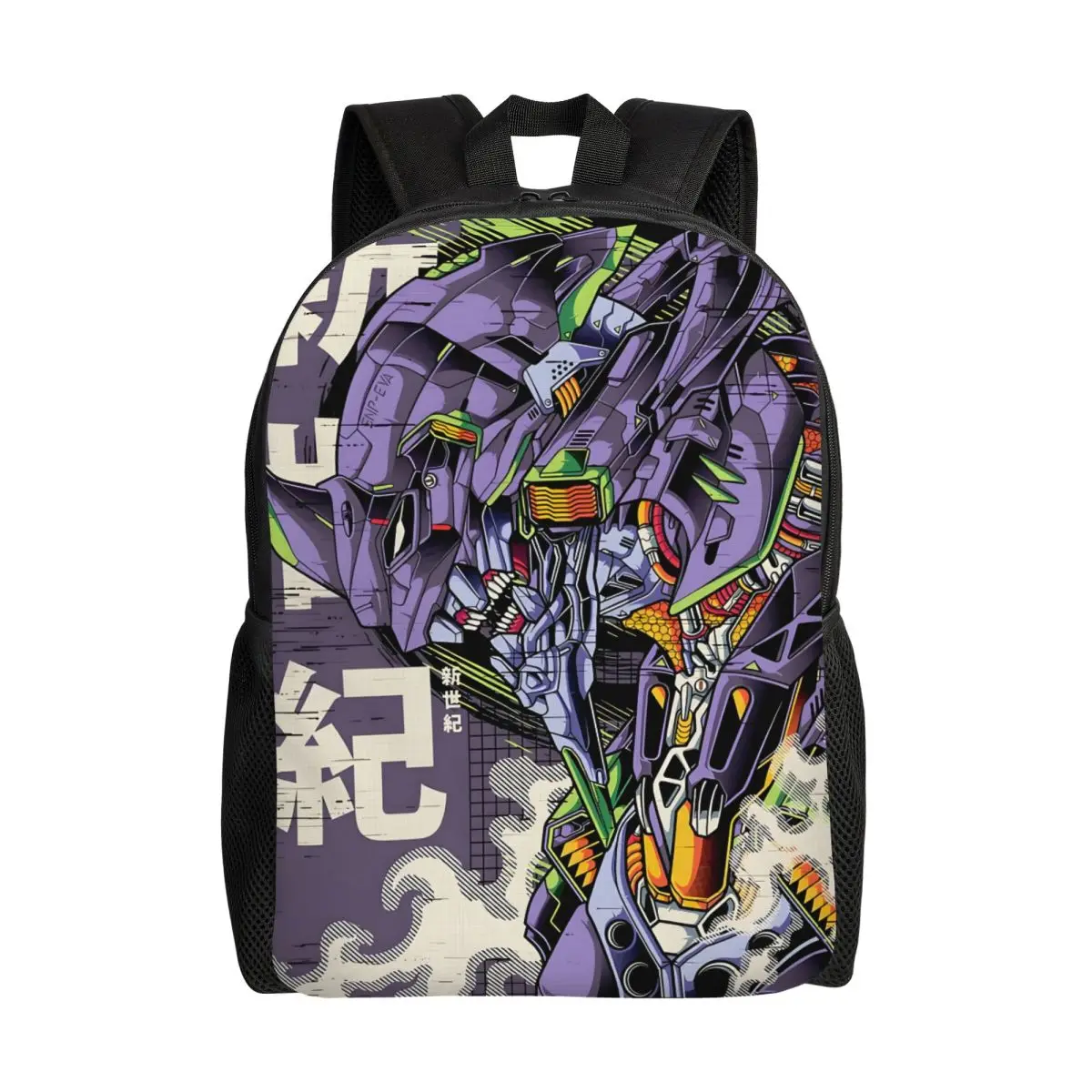 

Индивидуальный японский рюкзак для путешествий с принтом E-Evangeliones, для мужчин и женщин, школьный, для ноутбука, для книг, модный студенческий городской рюкзак