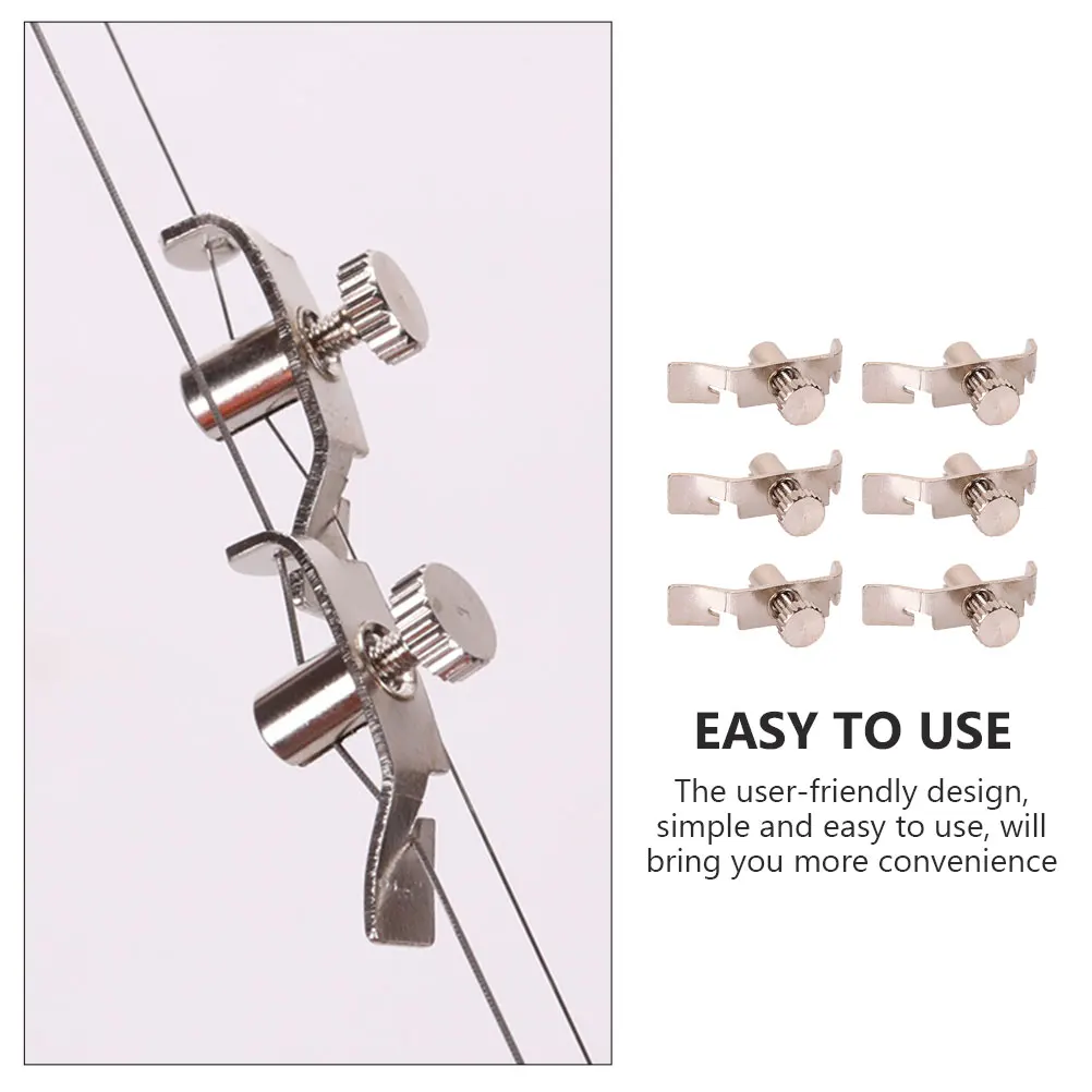 

6pcs Erhu Stainless Steel Durable Adjustment Tool Professional String Tuning Part Premium Replacement Component
