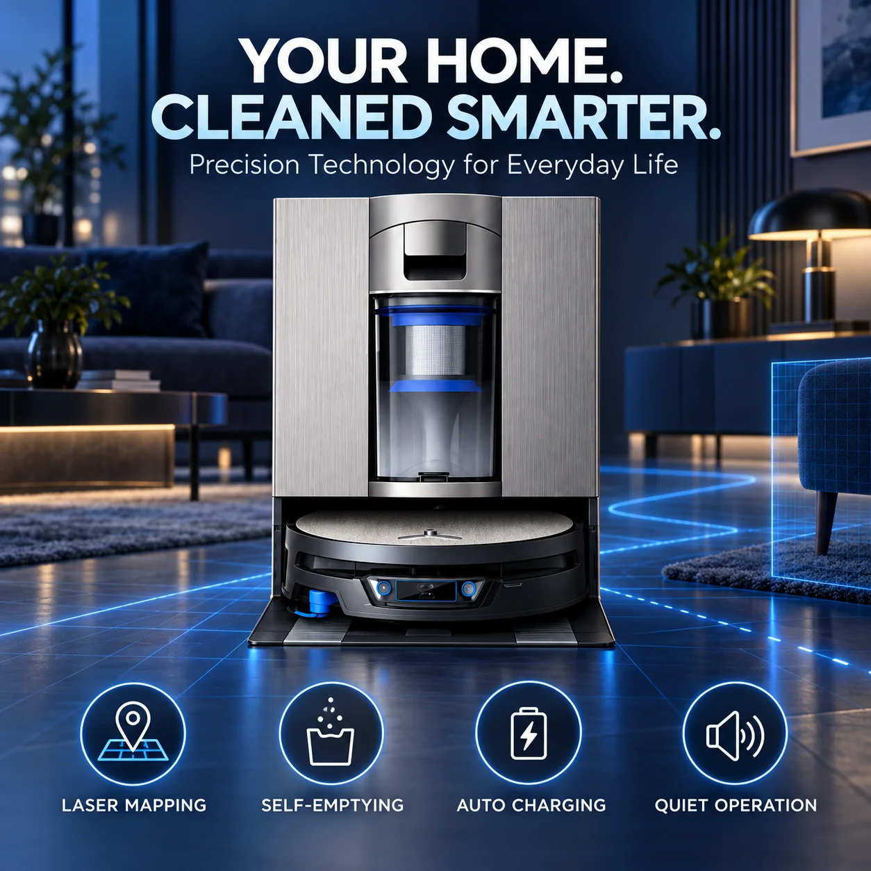2026 NEW for Ecovacs Deebot X12S OMNICYCLONE Wet & Dry Home Use Pet Hair Pick up Automatic Cleaning Vacuum with Docking Station