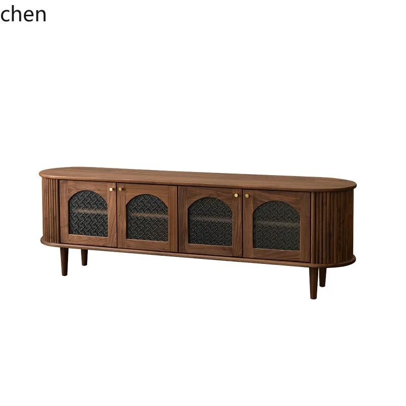 ZML TV Cabinet Audiovisual Cabinet Modern Living Room Minimalist Style Furniture Supplies