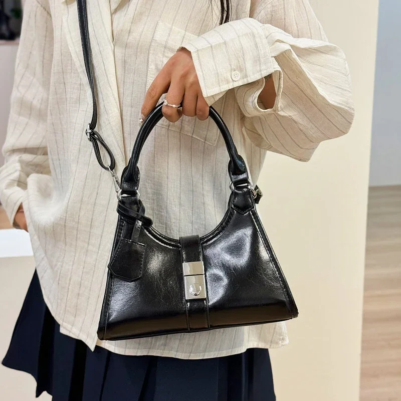

Stylish Leather Shoulder Bag For Women, Crossbody Messenger Bag, Elegant Ladies Designer Handbag