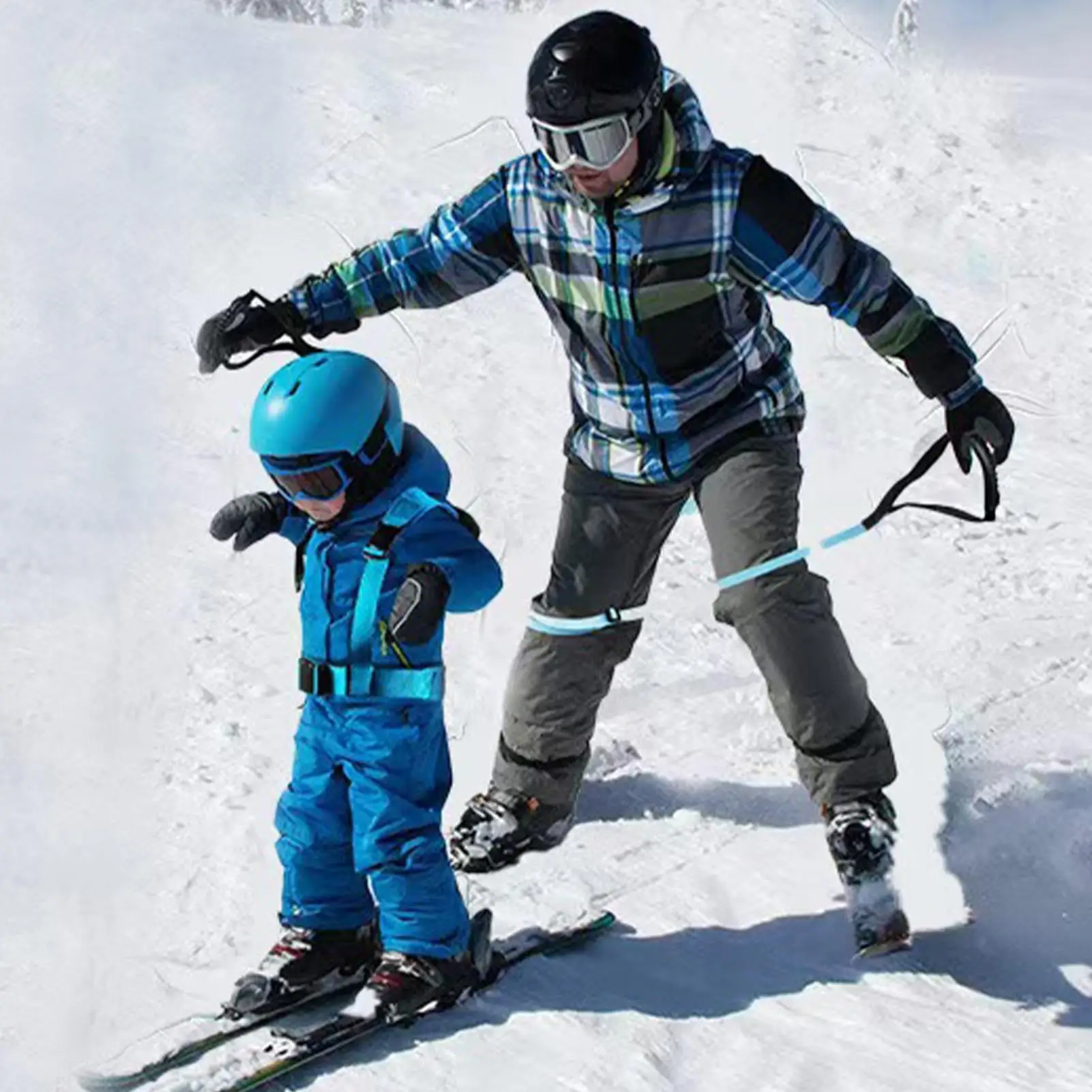 حزام التزلج للأطفال للتحكم في السرعة، مقاود ممارسة الرياضات الشتوية الواقية، مدرب التزلج على الجليد للأطفال