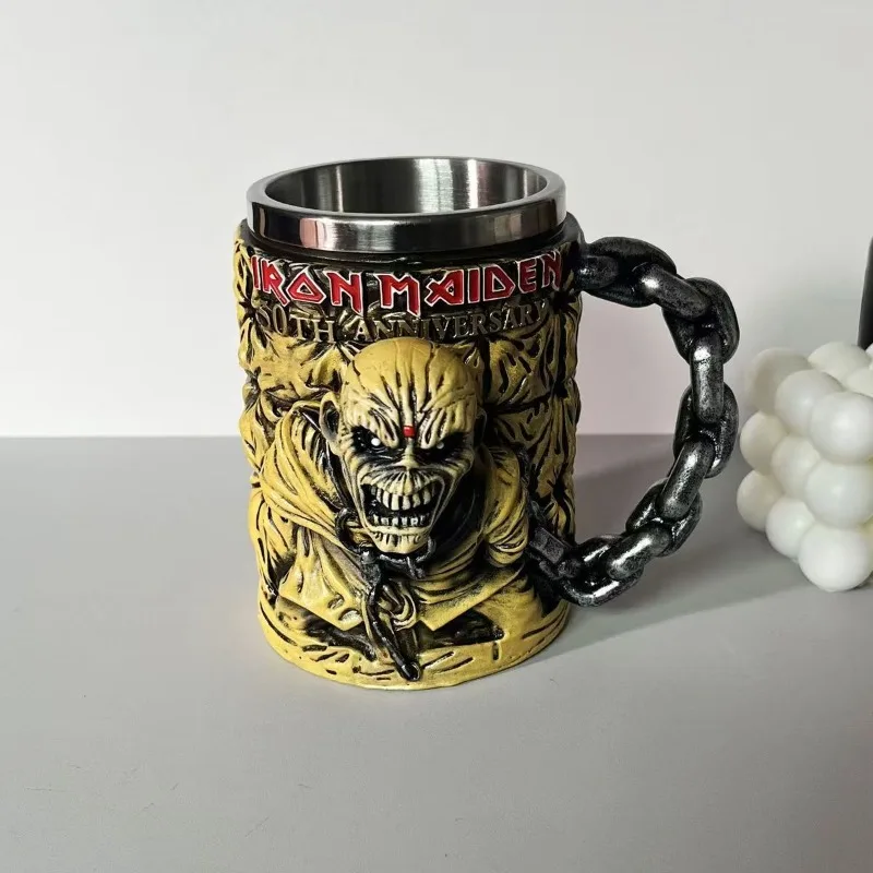 Banda de doncella de hierro, modelo periférico, taza, banda de doncella de hierro, 50 ° aniversario, taza 3D, modelo de regalo periférico, adornos