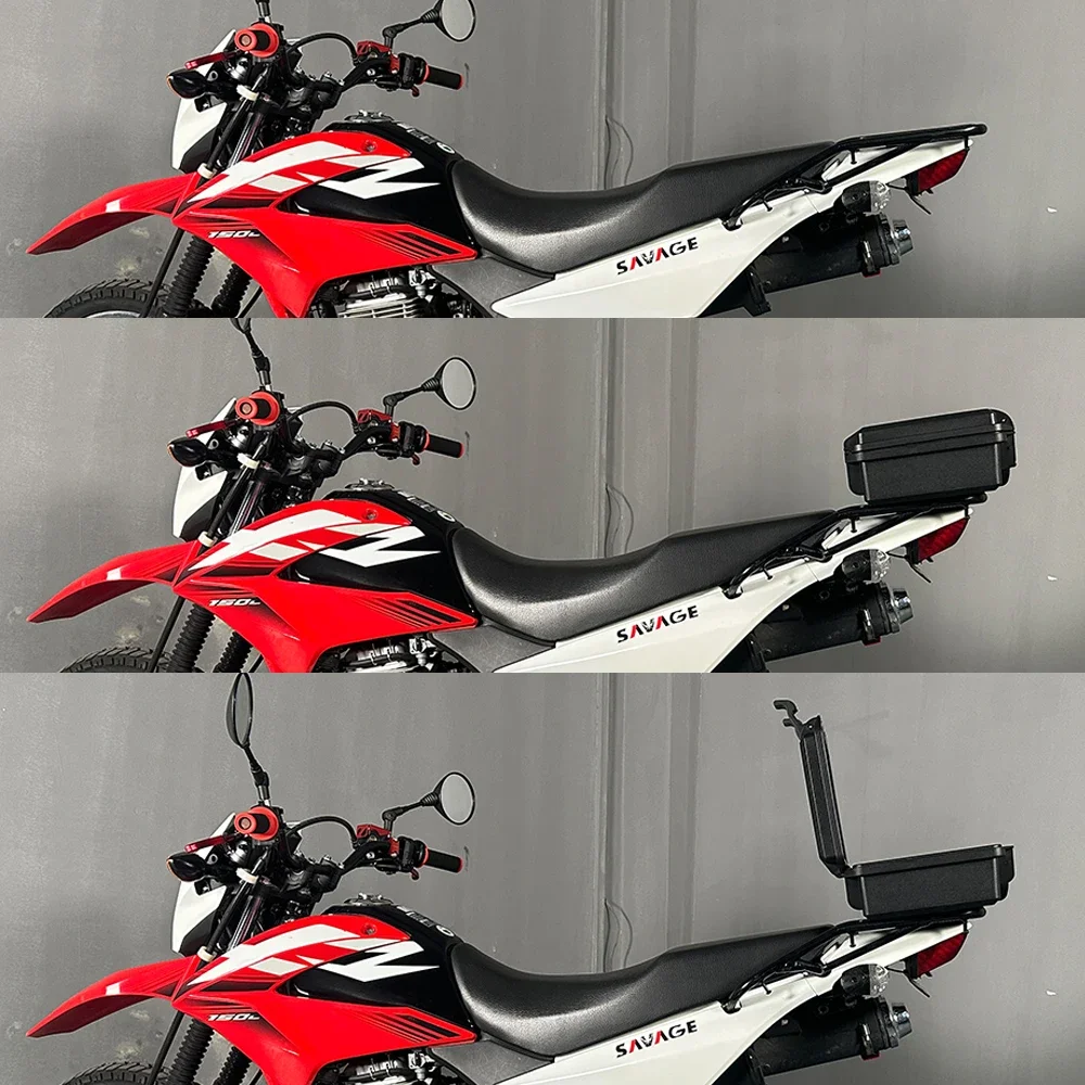 For HONDA XR150L XR125L 2012-2024 Motorcycle Tail Box Tool Storage Suitcase XR 250 125 L Top Case Rear Luggage Carrier Rack