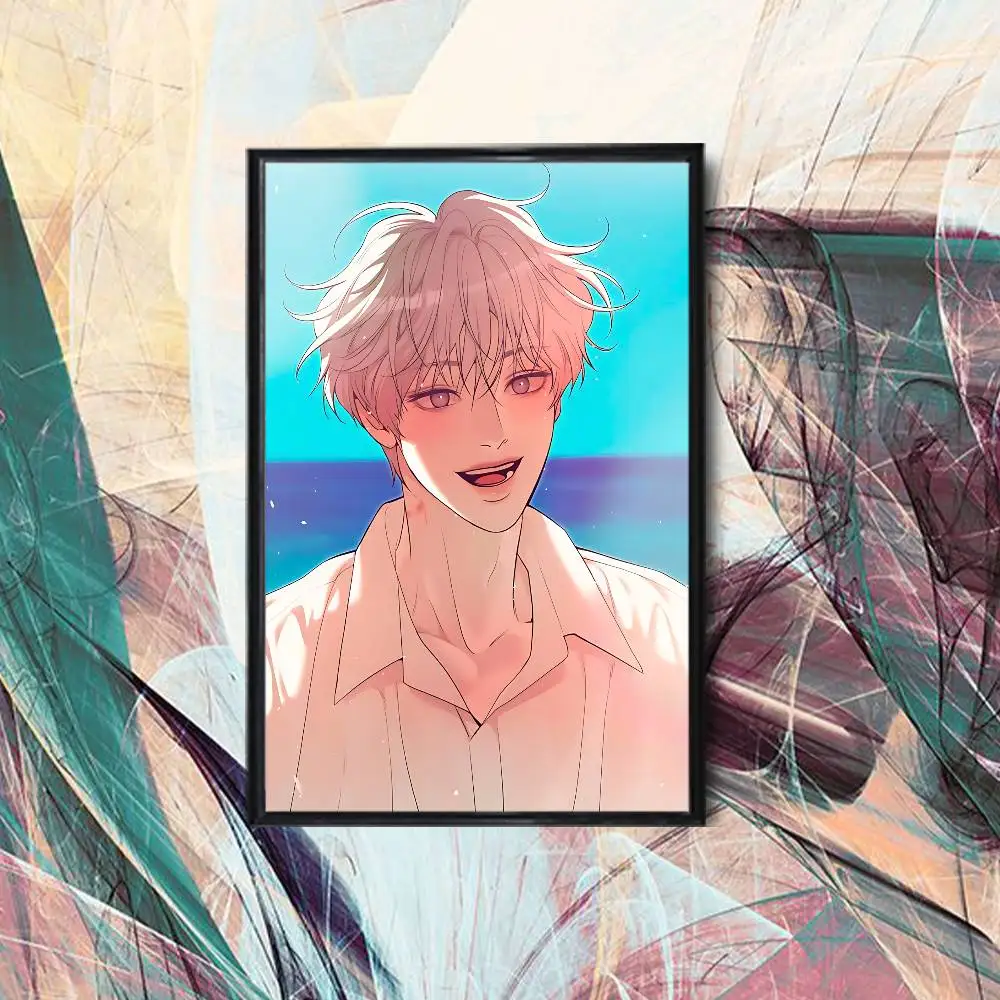 Jooha Jin Pearl Boy Wall Art Anime Canvas Painting Poster For Living Room Decoration Picture Home Decor