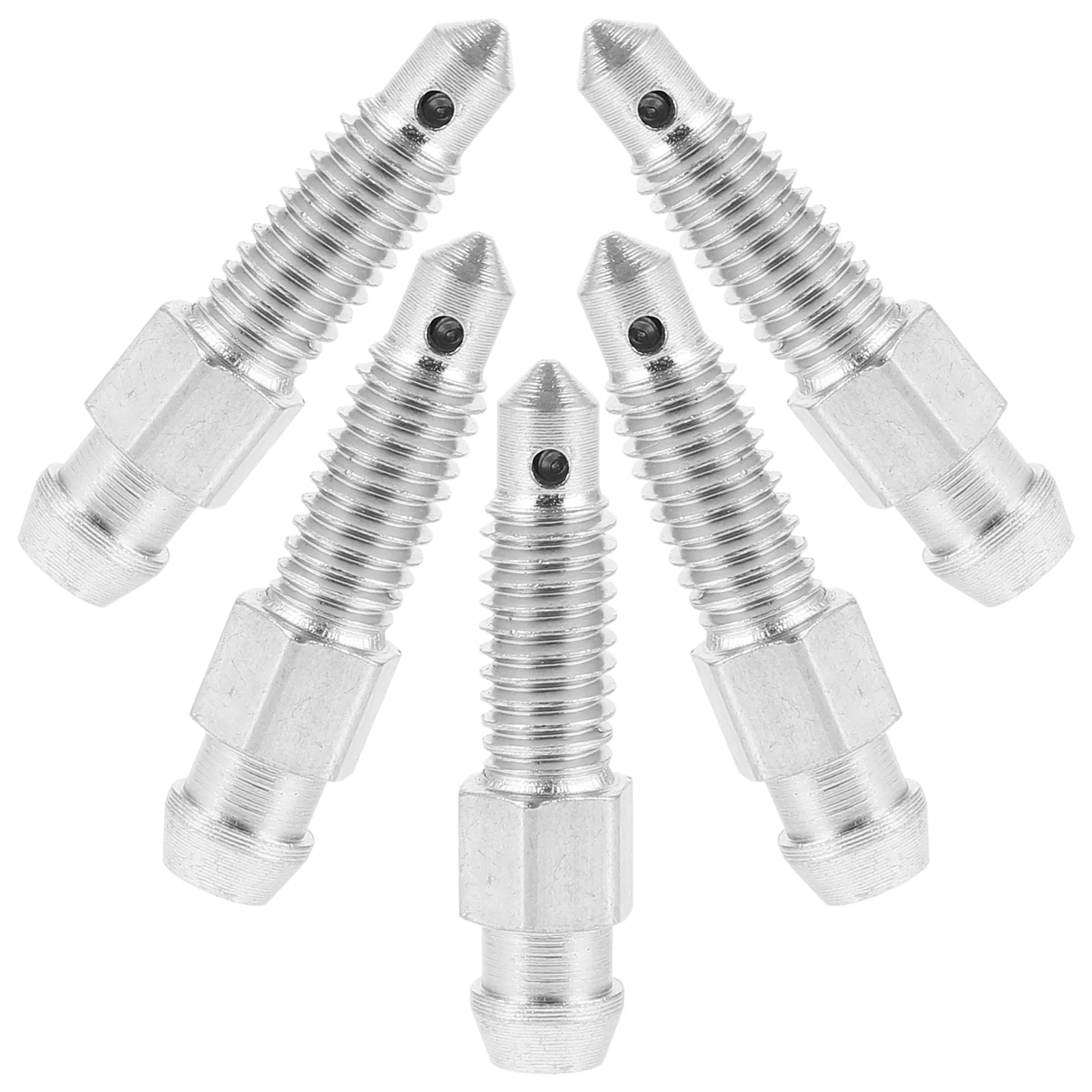 5 Pcs Bleed Screw Fork Air Bleeder Relief Motorcycle Valve Pressure Metal Front