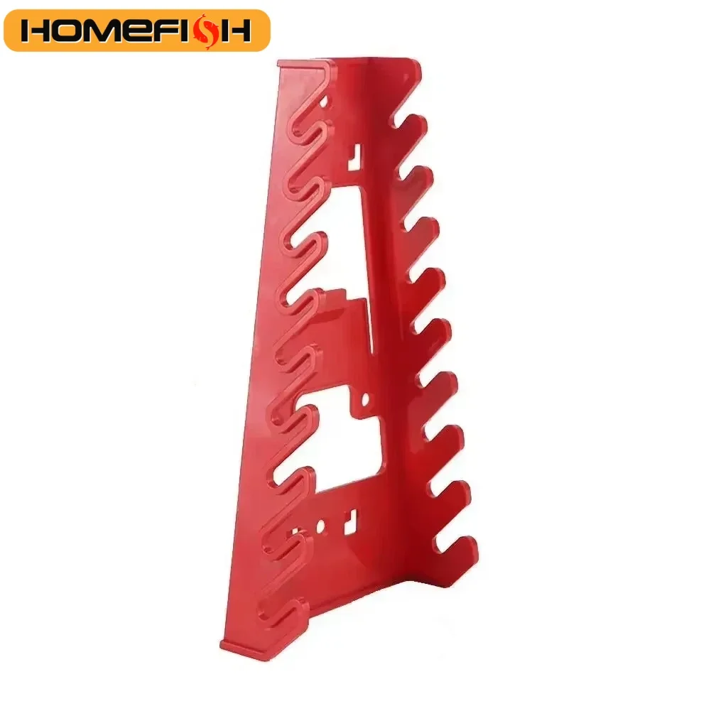 Wrench Organizer Plastic Wrench Organizer Tray Sockets Red Black Storage Tools Rack Sorter Standard Spanner Wrench Holders