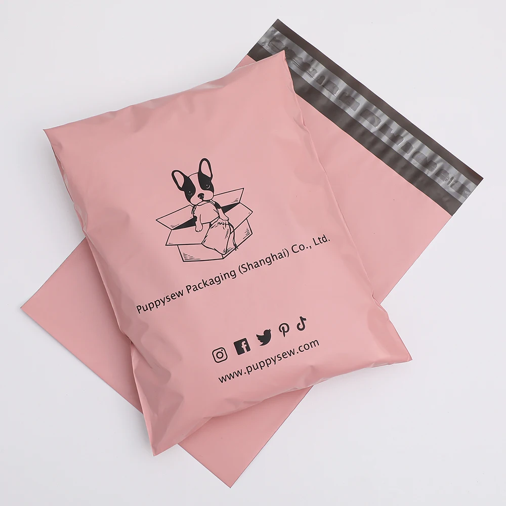 

50-500 Pink poly mailer, ready to ship or custom you design pink shipping bag, custom pink postage bag,custom you logo pink pack