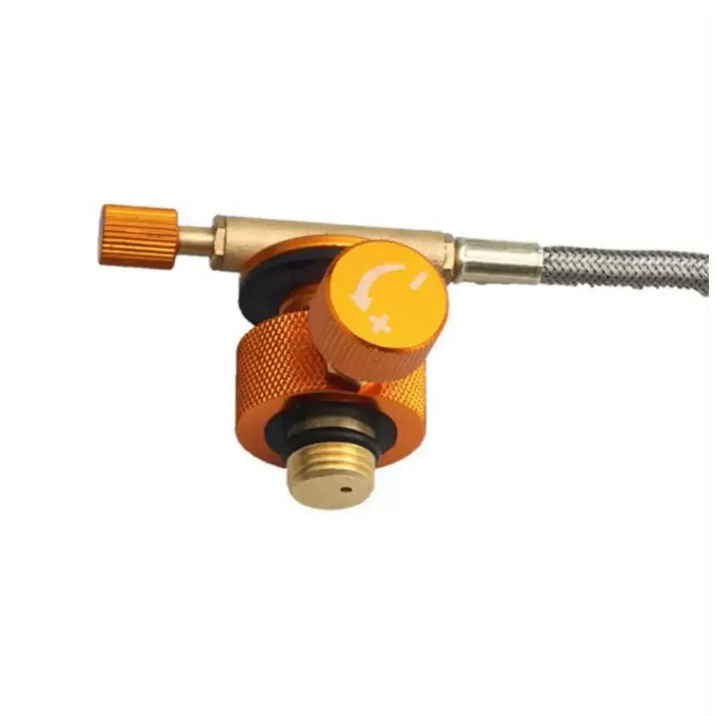 Outdoor Camping Stove Adaptor Conversion Furnace Connector Split Type Gas Filling Adapter Gas Cylinder Camping Supplies