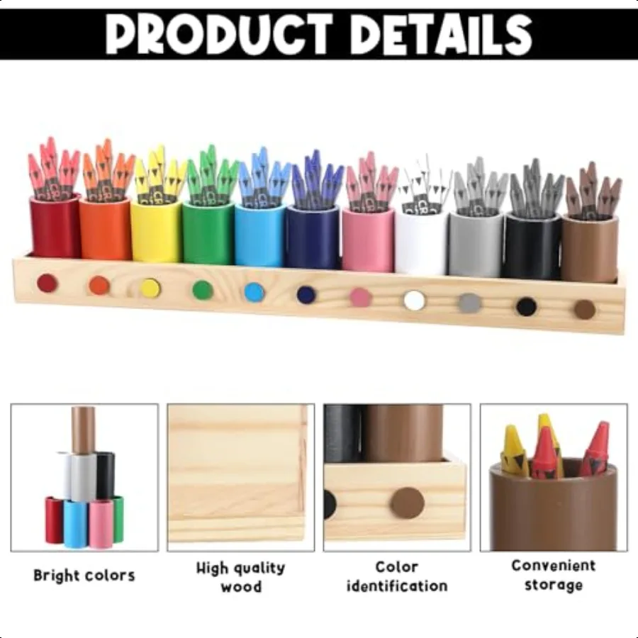 나무 색연필 홀더 펜 컨테이너 마커 주최자 교실 사무실 학교 문구 용 크레용 홀더 주최자