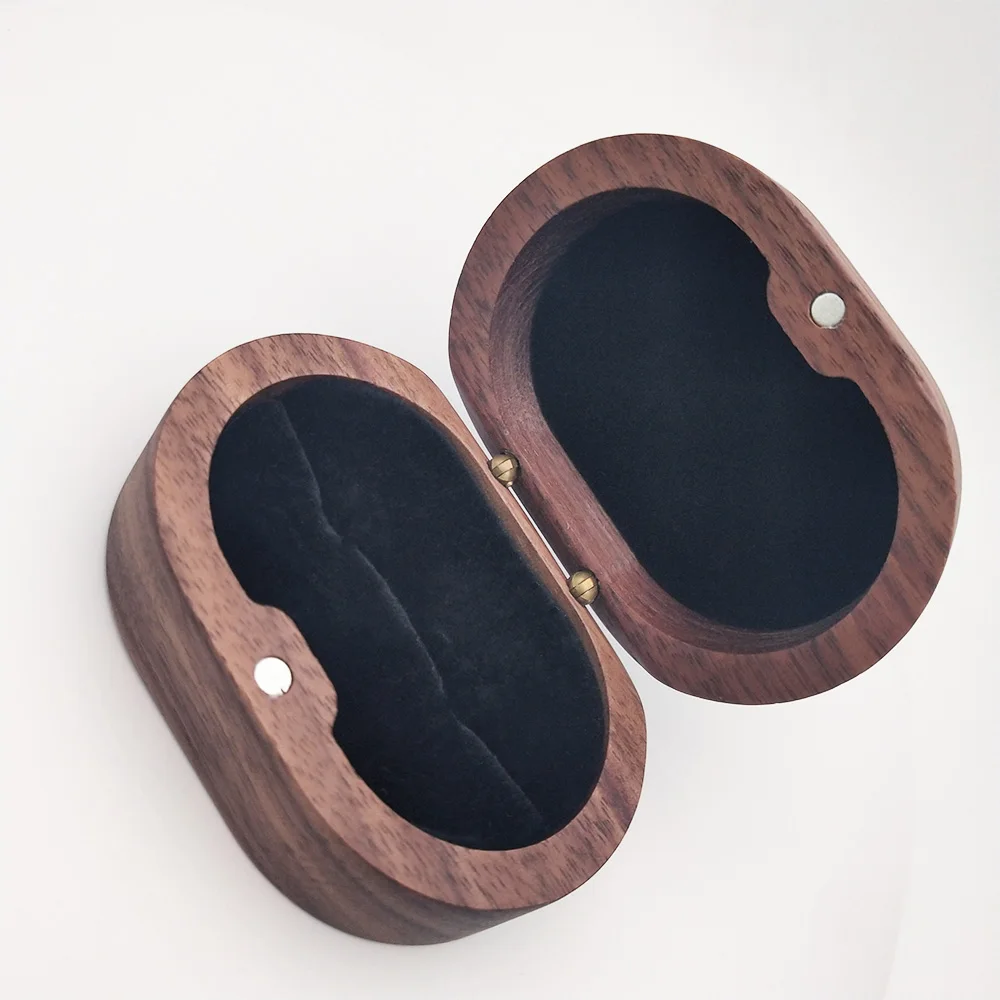 Gemelos Tangula personalizados de acero inoxidable para hombre, gemelos con iniciales para novio con caja de regalo de roble, regalo de joyería para