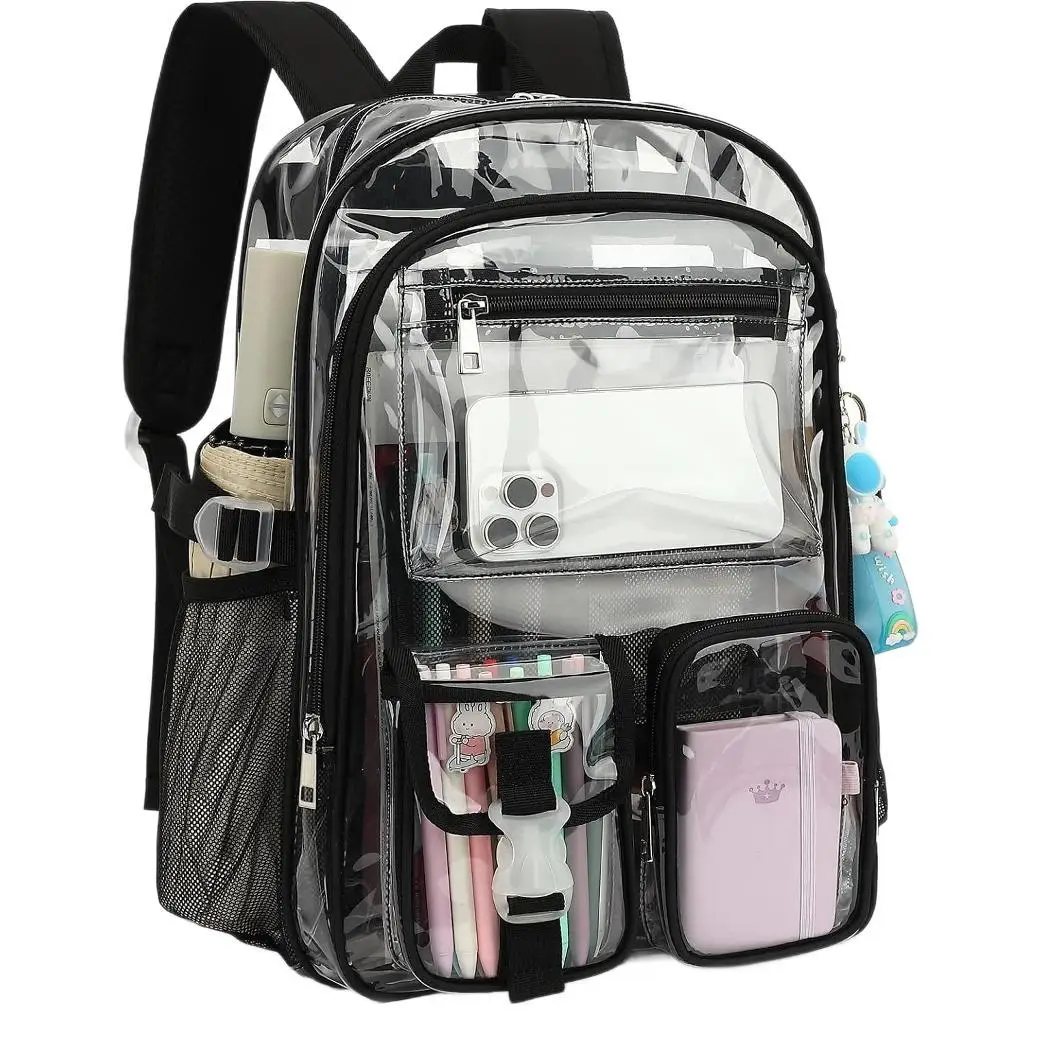 

New Backpack Suitable for Schools, Heavy-duty PVC Transparent Bag Suitable for Sports Fields
