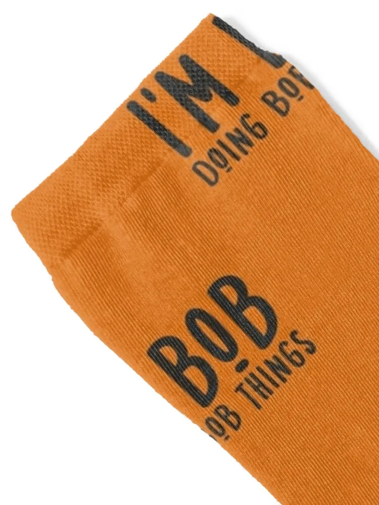 I'm Bob Doing Bob Things Funny gift for Bob sarcastic Birthday Socks hiking retro sports stockings Ladies Socks Men's