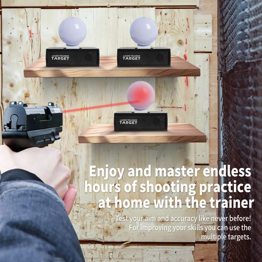 

Набор для тренировок по стрельбе без огня T1354 с автоматическим сбросом (лазерный мишень) | Совместим со всеми лазерными устройствами | Режимы «Тихий»/«Статический».