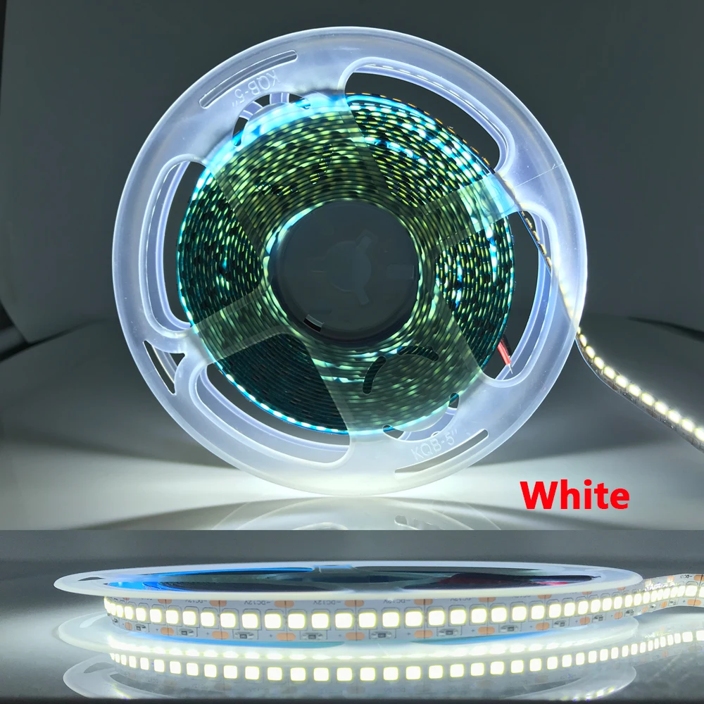 DC 5 12 24 V Volt Led Strip Light SMD 2835 5M White Flexible Tape Lamp  Light Ribbon 60/120/240Led/M LED Strip For TV Home Decor
