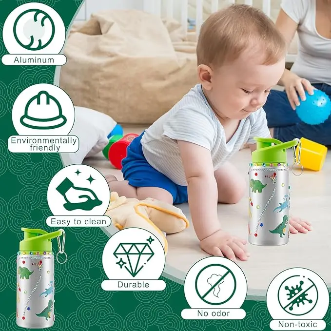 Ręcznie wykonana dekoracja zabawki DIY kreatywne naklejki diamentowy motyw wody zewnętrzna butelka wody izolacyjne butelki, zestaw do rękodzieła, prezent dla dziewczynek