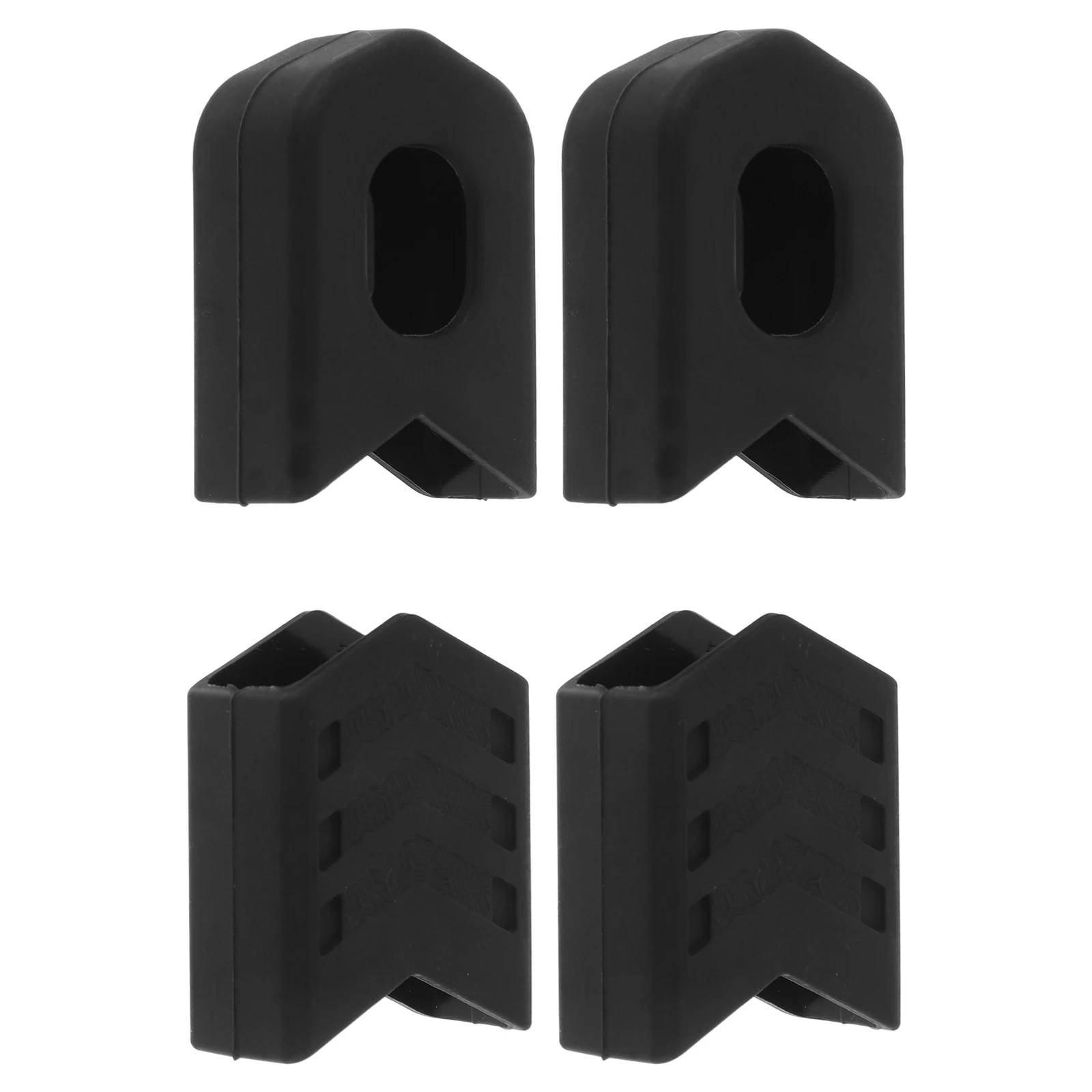 

4Pcs Bike Crankset Protector Silicone Cover Universal Fit Scratch Resistant for Mountain Road and Black Bike Cranksets Cover
