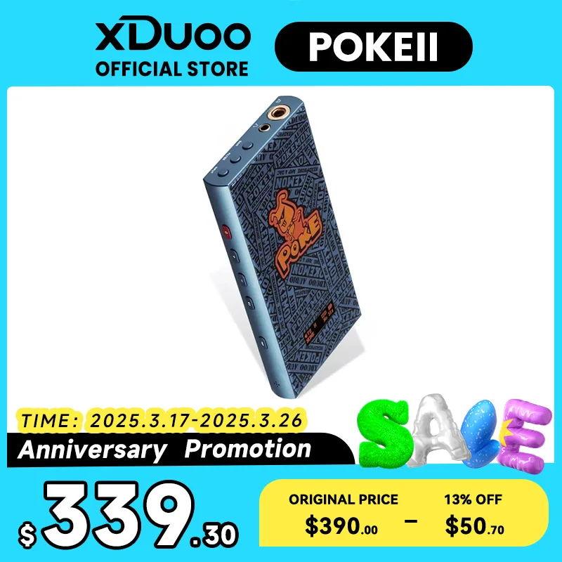 XDUOO POKE II Portable DAC Headphone Amplifer CS43198 PCM32Bit/384KHZ DSD256 POKEII HiFi Decoder Headphone Amp