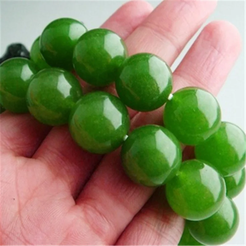 Wholesale Taiwan Jasper Spinach Green Gray Quartz Rock Jade Bracelet Wh