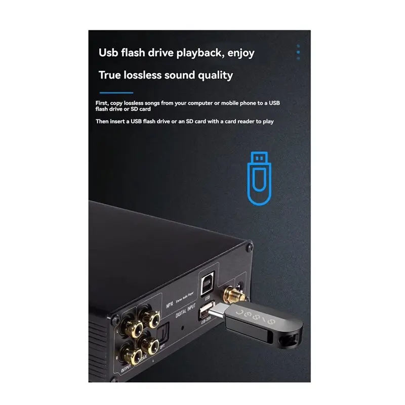 【GIFT】HIFI Dual ES9038Q2M DAC Bluetooth 5.1 HIFI Audiophile DAC Earphone Amplifier 6.5Mm Jack