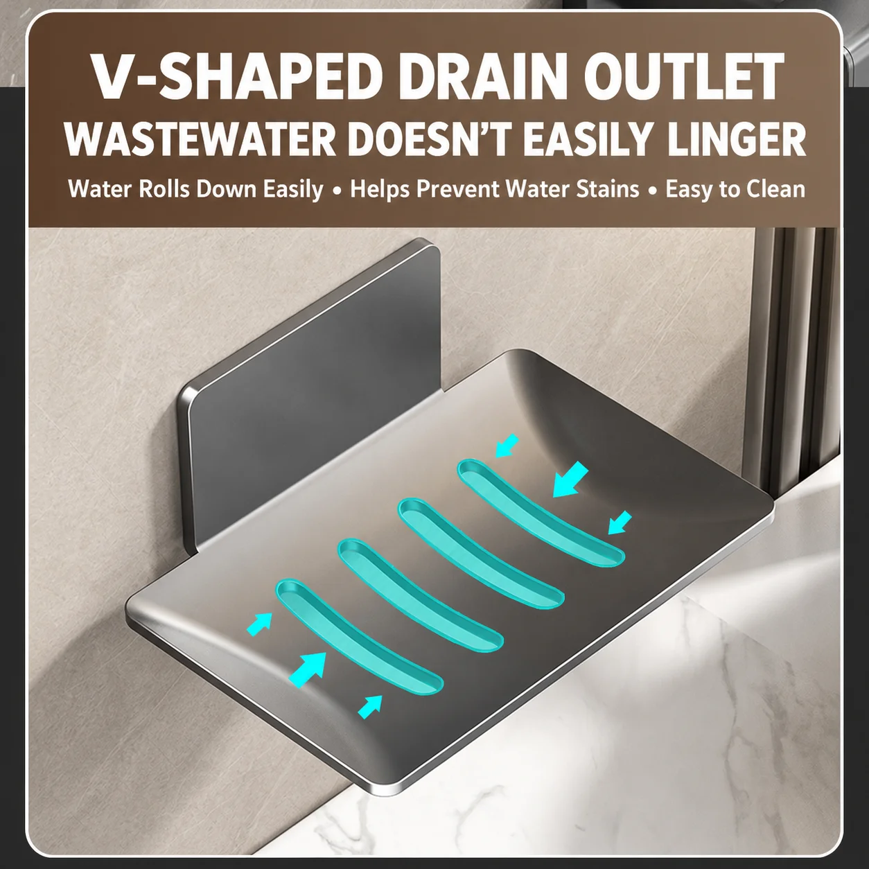 Bar Soap Holder Self Adhesive Soap Holder Drainable Soap Dish No Drilling For Wooden Walls Marble Walls Bathroom