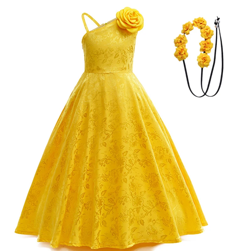 

Карнавальные костюмы на Хэллоуин, карнавальный костюм офицера кролика, вечерние желтые вечерние платья, платье принцессы с цветочным узором для девочек, повседневные лыжные костюмы