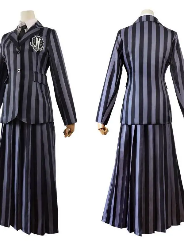 

Halloween Wednesday Cosplay Uniform Set School Uniform Costume Women's Traditional Clothing Stage Performance Outfit