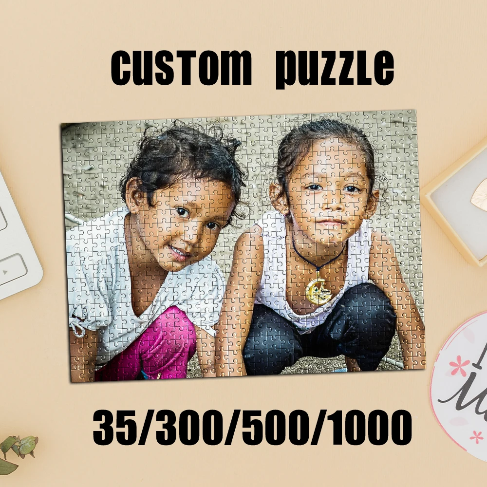 35/300/500/1000pcs Personalized Custom Photo Group Photo Puzzle Custom Puzzle Will Be A One-Of-A-Kind Gift For Family And Friend