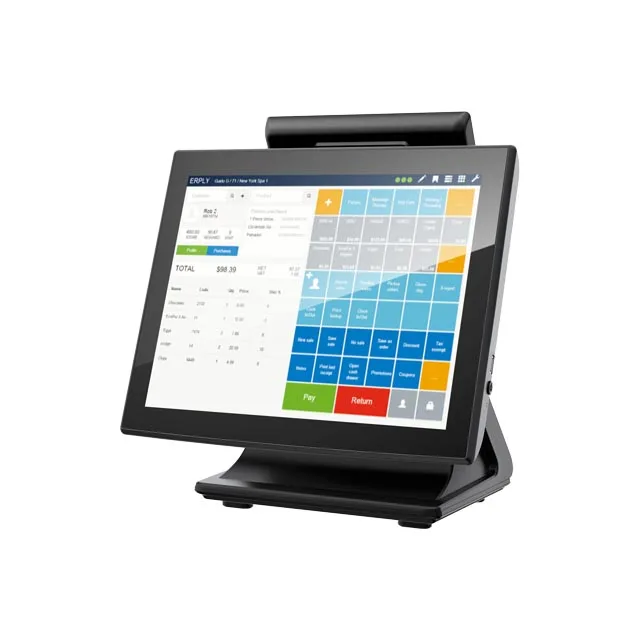 15 inch caisse enregistreuse touch screen computer POS terminal all in one pc pos terinal cash register EPOS AIO POINT OF SALES