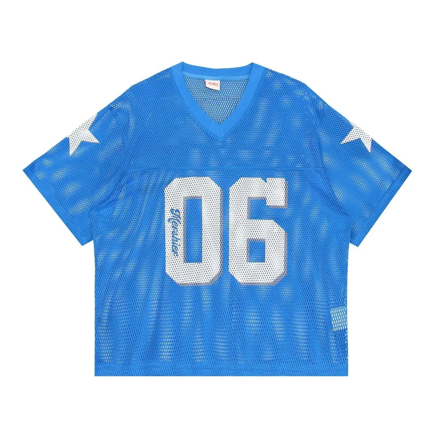 

Vintage American jersey short-sleeved Max mesh T-shirt printed men's and women's summer hollow loose football