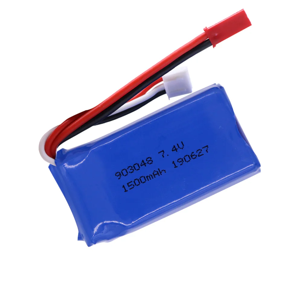 7.4V 1500mah LiPo Battery 903480 with Charger For Wltoys V353 A949 A959 A969 A979 k929 Drone Battery For RC Cars Helicopter Boat