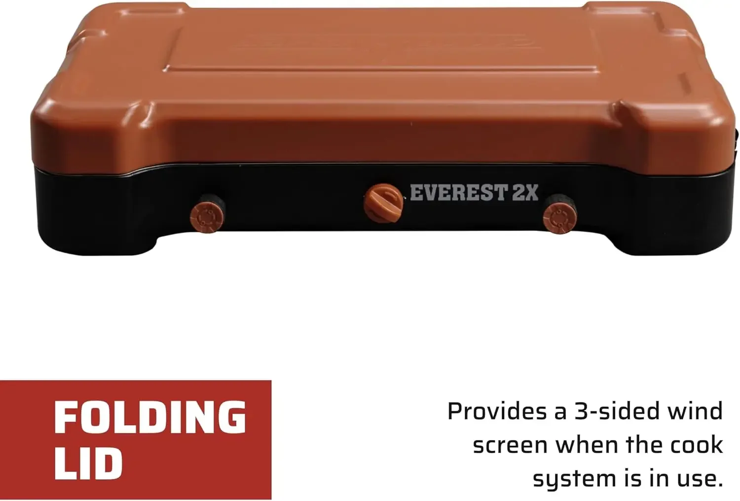 Mountain Series Everest 2X  High Output TwoBurner Camp Stove  Lid Doubles as Windscreen Portable Cooking Stove  For Outdoo