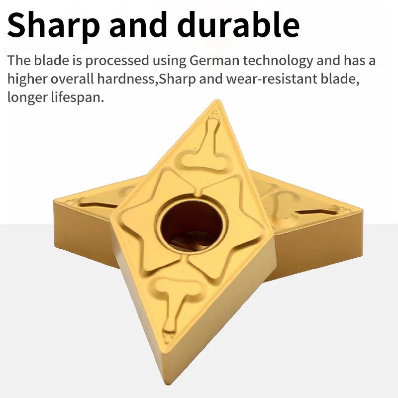 

Режущие пластины VOKET DNMG150408-TM Токарный станок с ЧПУ для обработки нержавеющей стали, наконечники инструментов с нанопокрытием из сплава