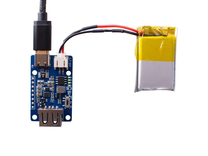 106990290 Lipo всадник плюс Беспроводное зарядное устройство 5V / 2.4A Тип USB C плата Модуль гибкий кабель с функцией быстрой зарядки