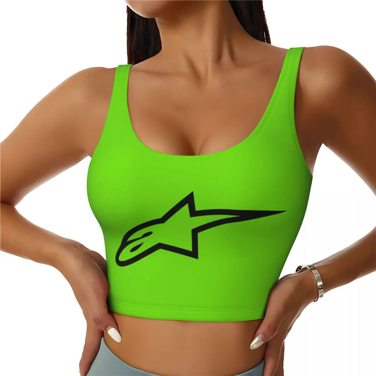 

Custom Motocross Enduro Cross Workout Crop Tank Tops Women's Yoga Sports Bras