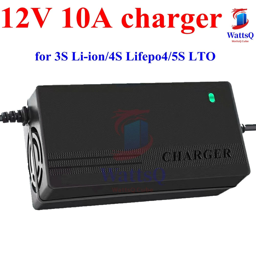 12V 10A battery 12.6v 10A li ion 3S battery charger 4S 14.6V 10A lifepo4 5S 14V 10A LTO Lithium titanate 6S 16.8V 10A charger