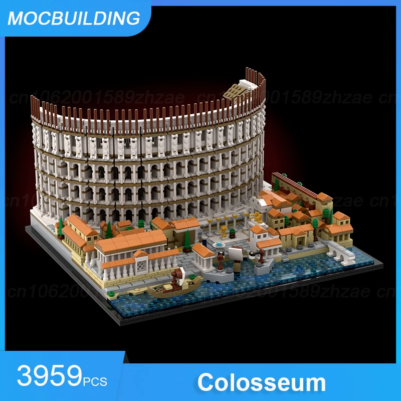 MOC Bouwstenen Colosseum & Acropolis van Athene Architectuur Model DIY Monteren Bricks Display Educatief Kerst Speelgoed Geschenken