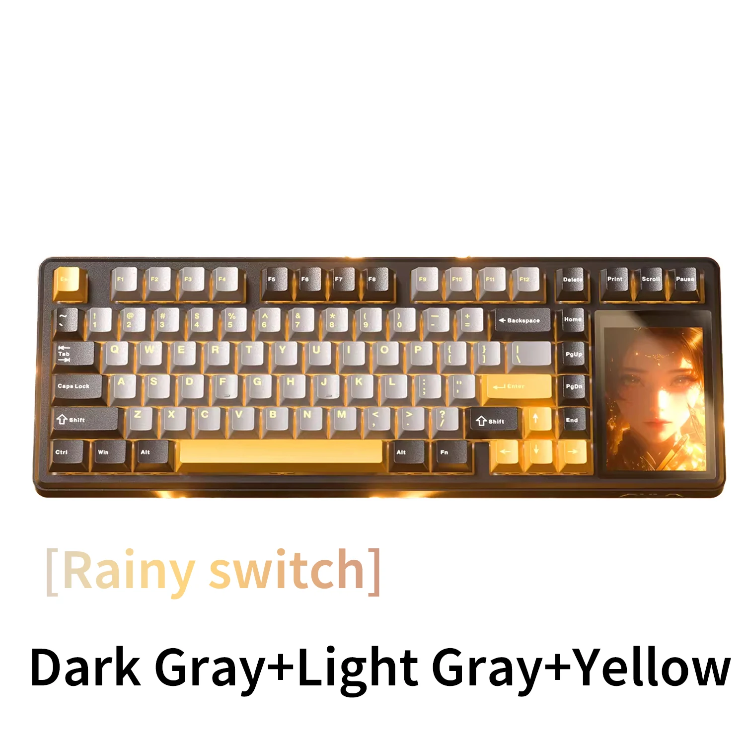 AULA L99 Mechanical Keyboard Touch Screen Bluetooth Wireless Tri-mode Gaming Laptop Keyboard 8000mAh Raind Switch image 3