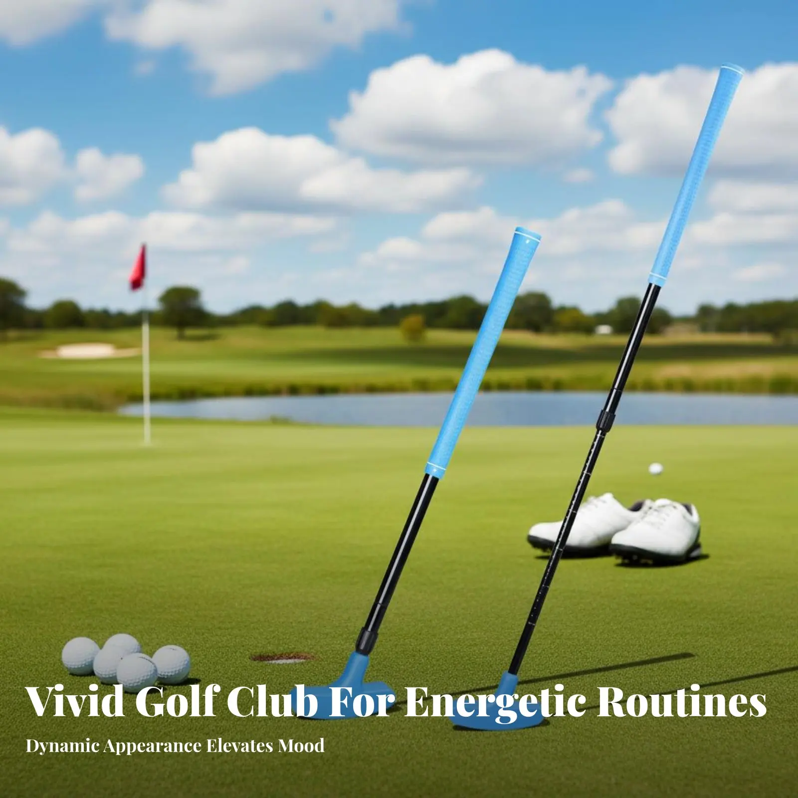 

Телескопическая клюшка для паттинга, универсальная конструкция, регулируемая длина, телескопическая клюшка для паттинга, противоскользящая рукоятка