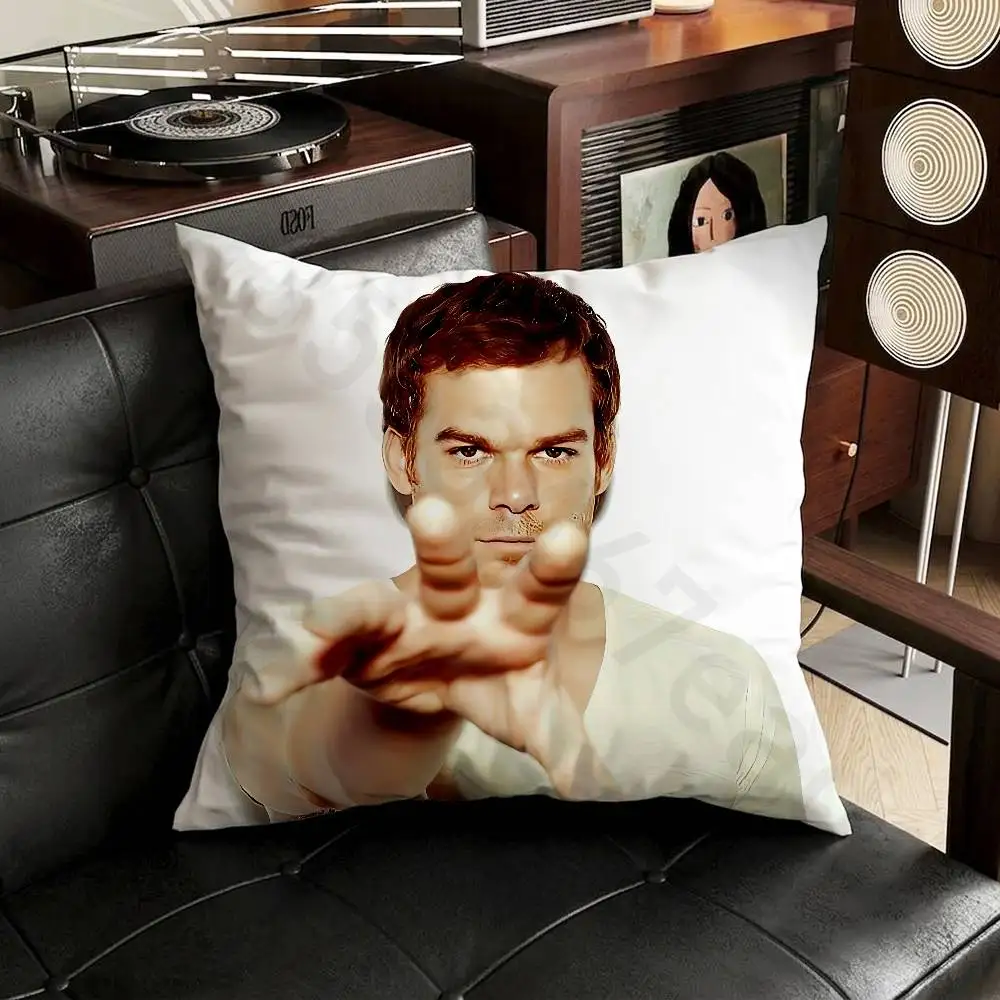 D-Dexter Morgan pillowcase casual style decoration, suitable for home decoration (excluding pillow core)