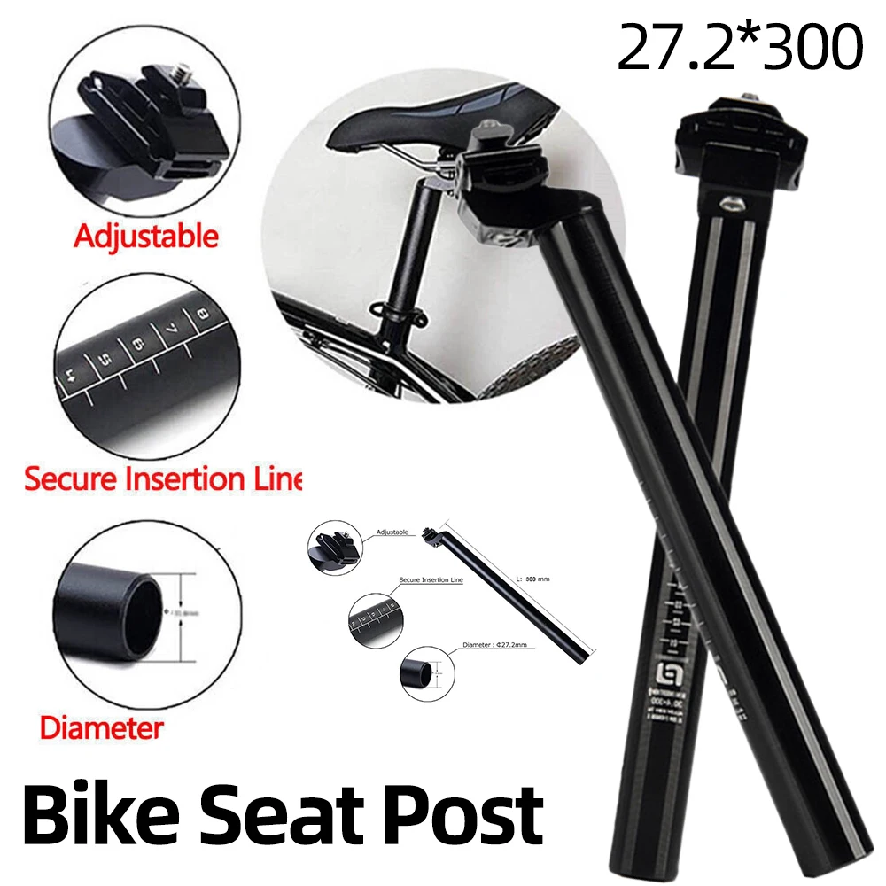 25.4/27.2/28.6MM Bicycle Bike Seat Post MTB Mountain Road Seatpost Tube Aluminum