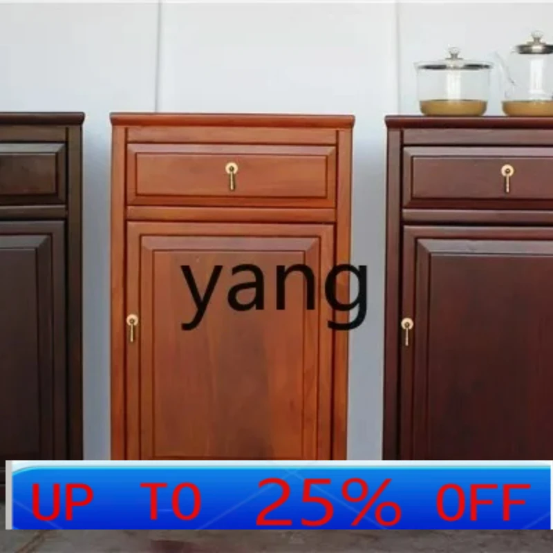 

LH Elm New Household Cabinet with Wheels Mobile Table Small Table Cart Kung Fu Table Kettle in One