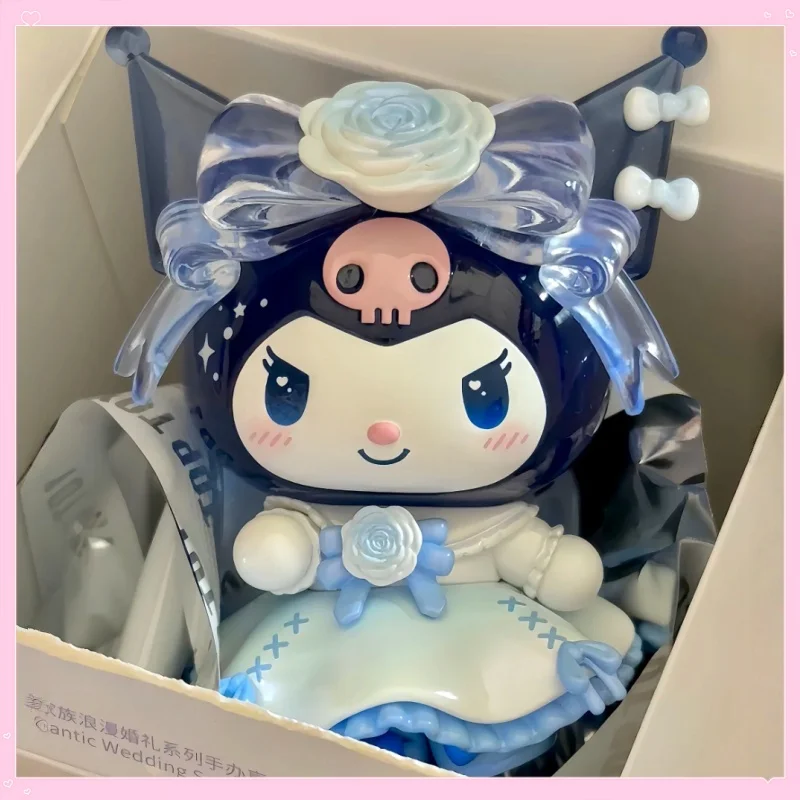

Genuine New Sanrio Characters Romantic Wedding Series Blind Box Hello Kitty Kuromi Anime Figure Valentine'S Day Mystery Gift