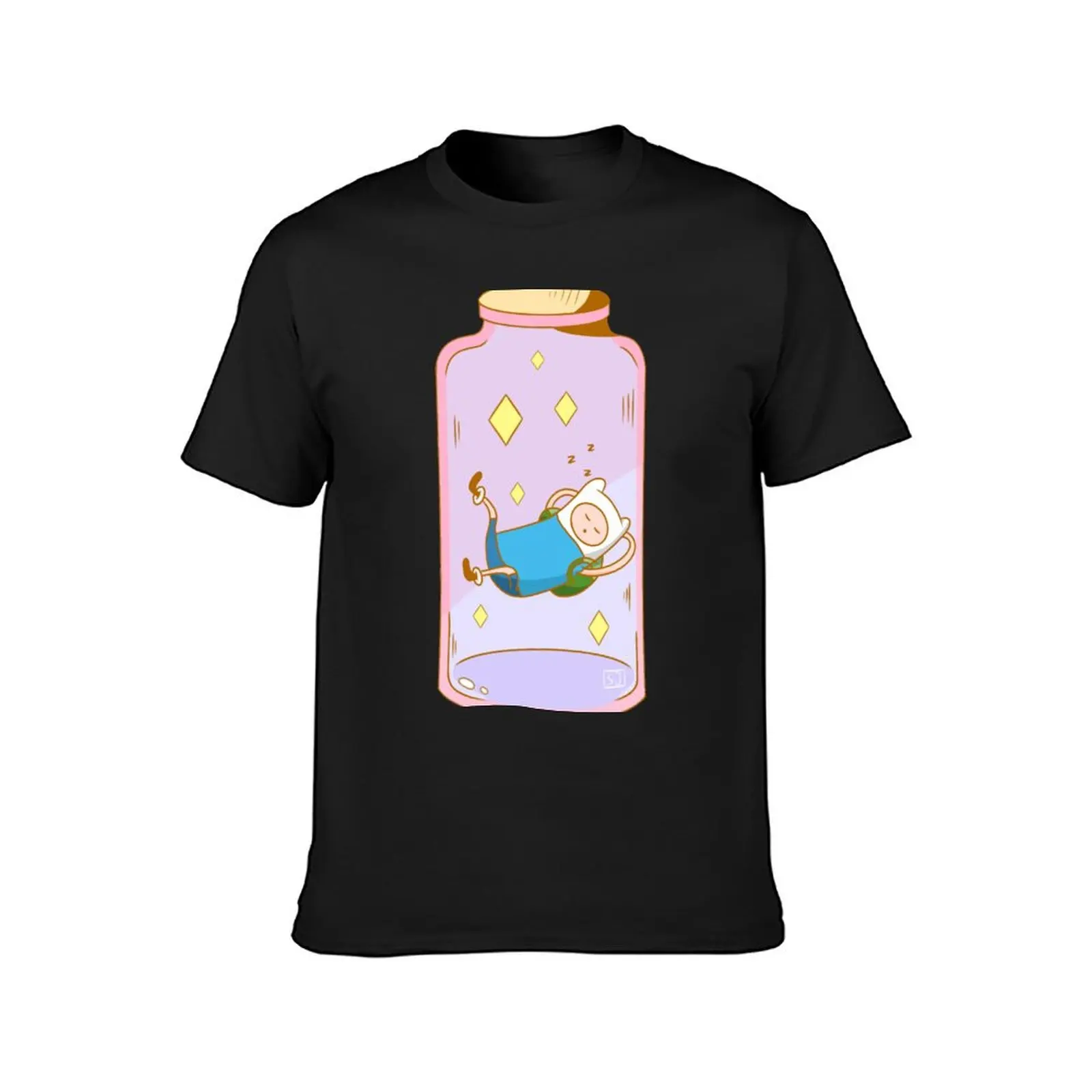 Finn In a Bottle T-Shirt Blouse heavyweights summer top fitted t shirts for men