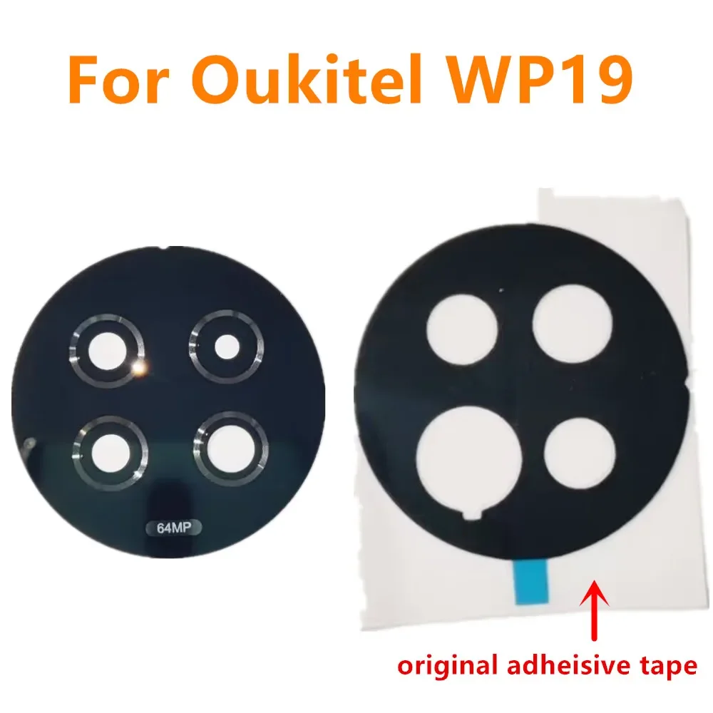 New Original For Oukitel WP19 6.78inch Cell Phone Rear Back Camera Lens Glass Spare Parts Glass