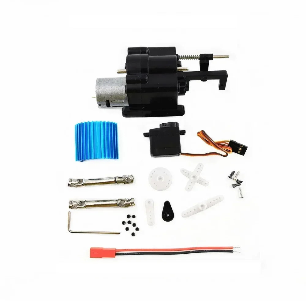 

3PCS 2 Speed Gear Box with 370 Motor Drive Shaft for WPL B1/1/14/16/24 C14 1/16 Rc