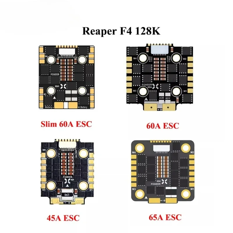 UniFly1pcs Reaper F4 Mini 128K 45A /60A/65A/Slim 60A BL32 4in1 ESC 3-8S LIPO DShot1200 For RC FPV